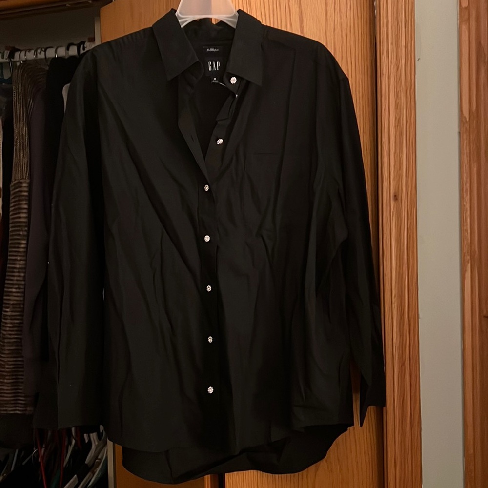 NWT Gap Rhinestone Button Down